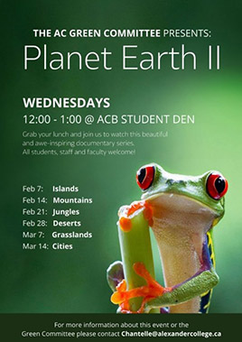 College event Planet earth poster