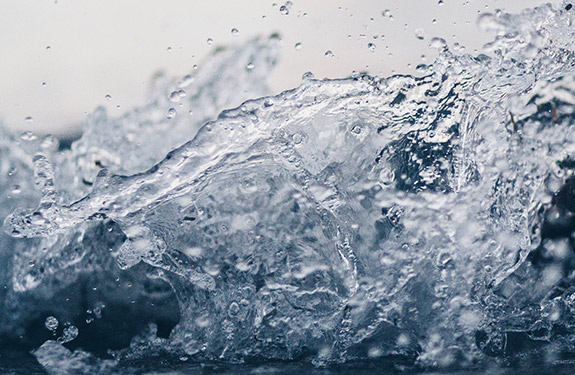 Water splashing suggesting the importance of drinking water 