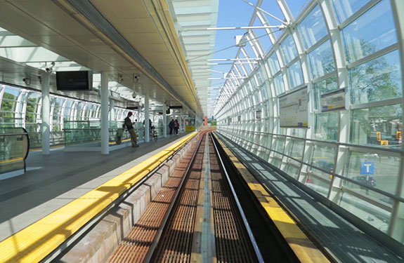 Skytrain in Vancouver Canada