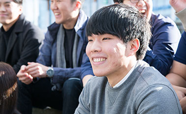 Happy student at Alexander College
