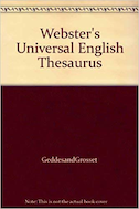 Webster’s English Thesaurus