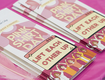 Pink Shirt Day brochures