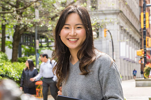 student smiling