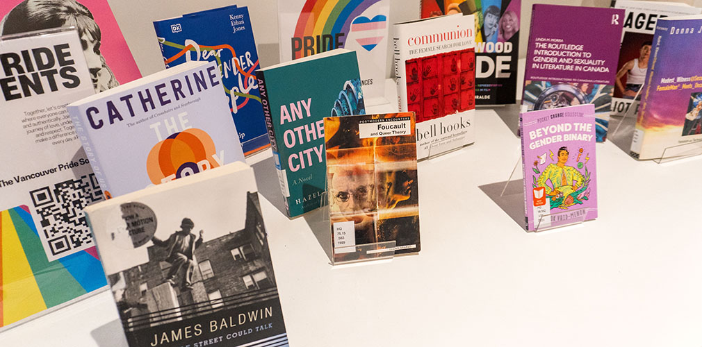 Pride Month book display
