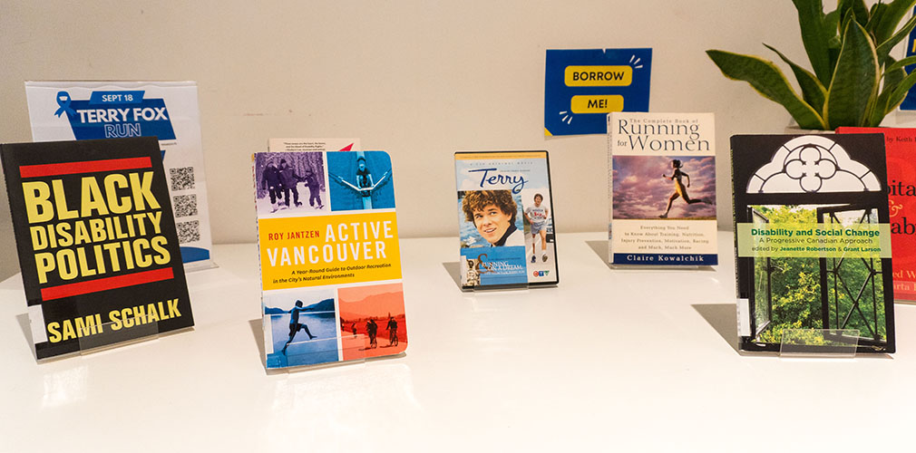 Terry Fox book display