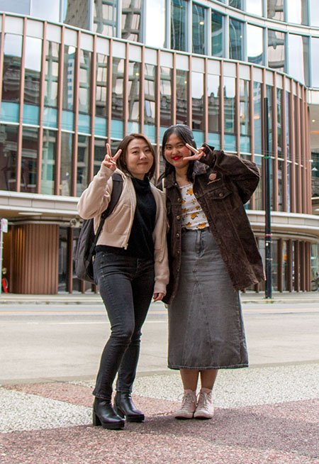 two people posing