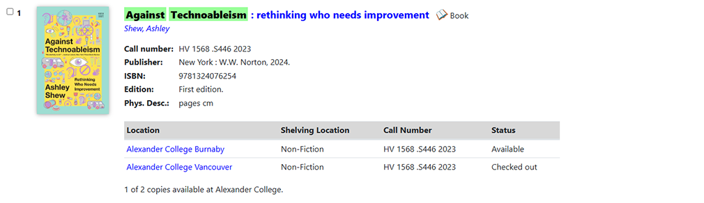 Against Technoableism
