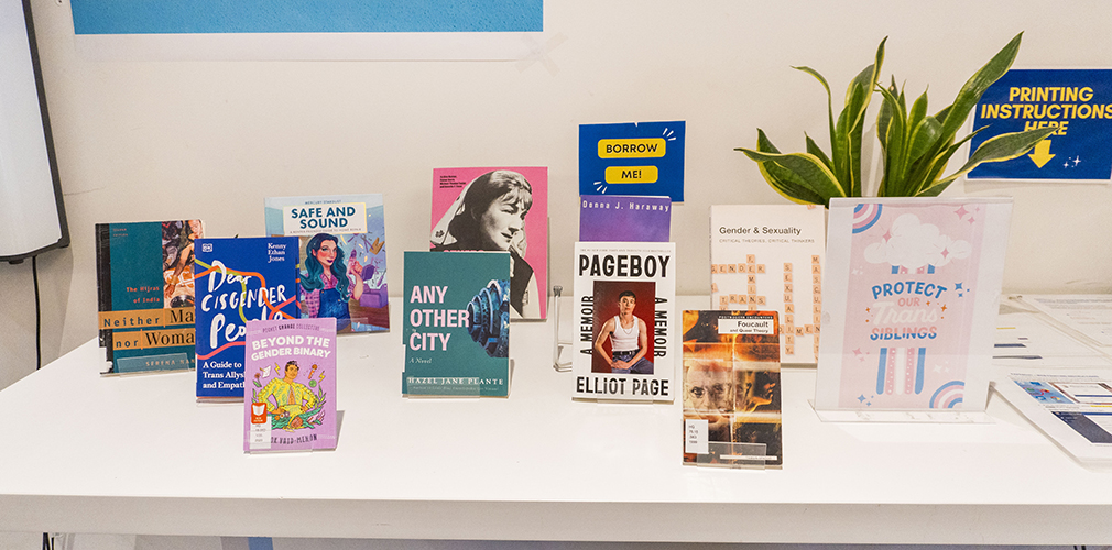 transgender day of visibility book display