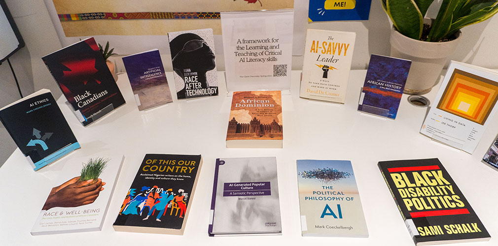 Black History Month book display