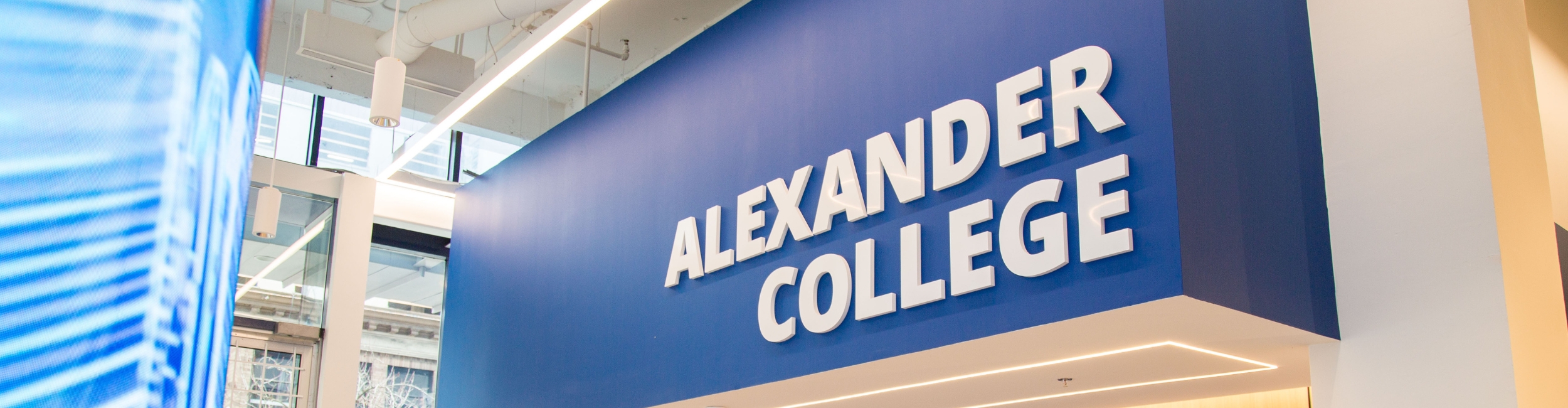 Exterior shot of Alexander College Burnaby campus