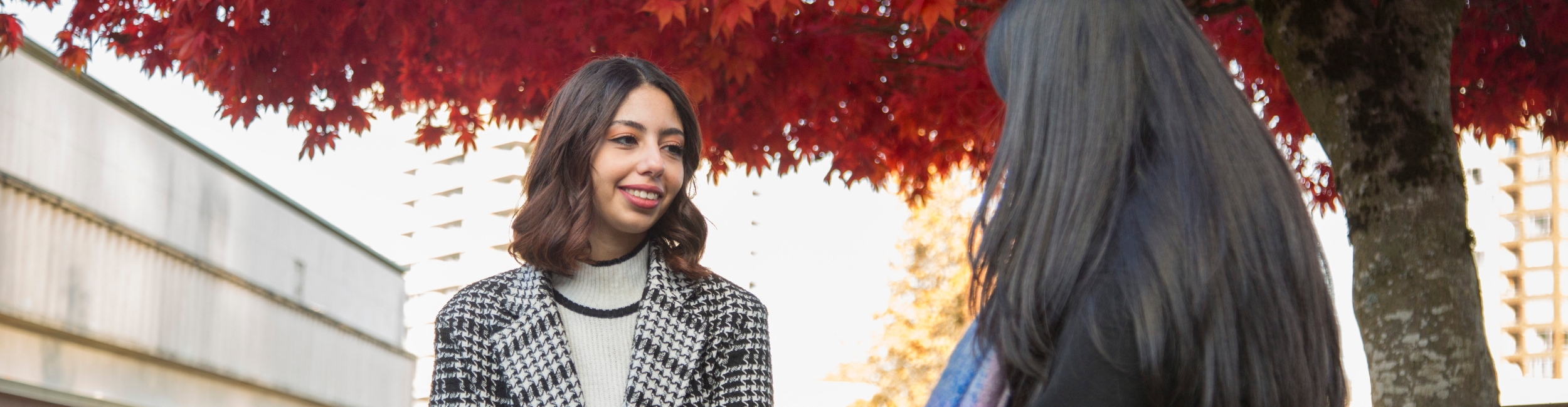 Alexander College students talking