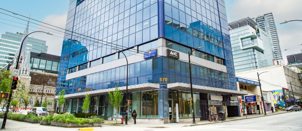Alexander College Vancouver campus lobby
